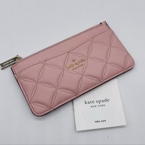 Kate Spade Large Slim Card Holder Leather Pink